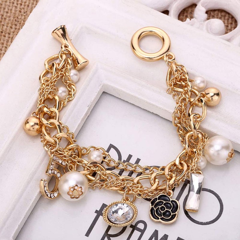 Glamtune Celebrity Design Inspired Gift Inspired Charm Lucky Bracelet Chain for Women - Image 4
